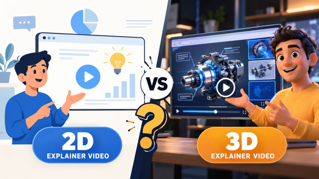 2D vs 3D explainer videos