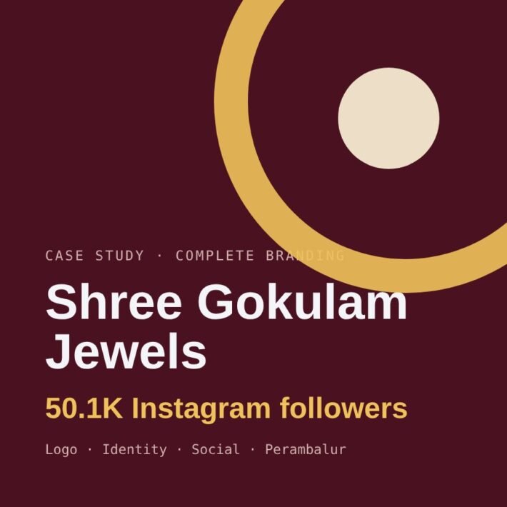 Shree Gokulam Jewels branding case study by Akkenna – 50.1K Instagram followers